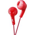 Słuchawki douszne JVC Gumy Red (1m /3.5 mm (niklowany) wtyk/Czerwony)