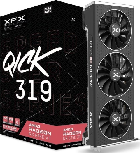 Karta graficzna XFX Speedster QICK 319 Radeon RX 6750 XT 12GB GDDR6 RX-675XYJFDP