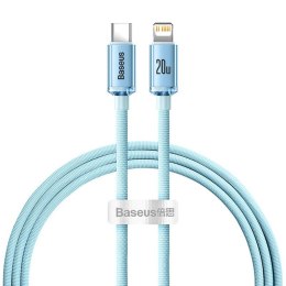 Baseus Kabel USB-C do iP Baseus Crystal Shine, 20W, 1.2m (niebieski)