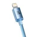 Baseus Kabel USB-C do iP Baseus Crystal Shine, 20W, 1.2m (niebieski)