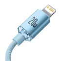 Baseus Kabel USB-C do iP Baseus Crystal Shine, 20W, 1.2m (niebieski)