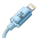 Baseus Kabel USB-C do iP Baseus Crystal Shine, 20W, 2m (niebieski)