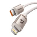 Baseus Kabel USB-C do iP Baseus Crystal Shine, 20W, 2m (różowy)