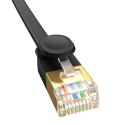 Baseus Kabel sieciowy Baseus High Speed, Ethernet RJ45, Gigabit, Cat.7, 0,5m (czarny)