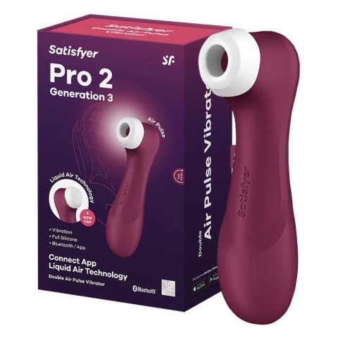 Satisfyer Masażer łechtaczki z aplikacją Pro 2 Generation 3 Satisfyer (czerwony)