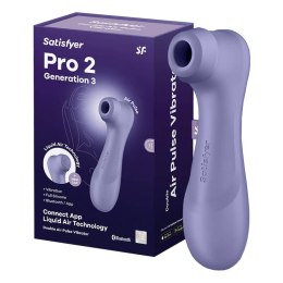 Satisfyer Masażer łechtaczki z aplikacją Pro 2 Generation 3 Satisfyer (fioletowy)