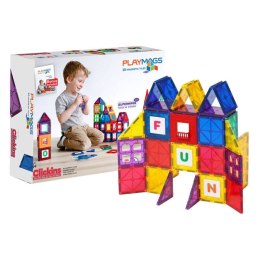 Playmags Klocki magnetyczne 3D Playmags 158 zestaw 60 elementów