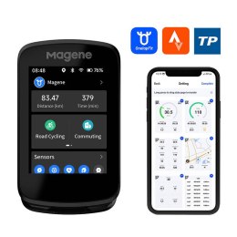 Magene Komputer rowerowy Magene C606, ekran dotykoway, GPS, aplikacja