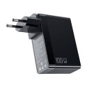 Mcdodo Uniwersalna ładowarka sieciowa/adapter podróżny UK/US/EU GaN Mcdodo CH-8101 Pro, 100W, 2xUSB-C, USB-A (czarna)