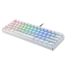 Motospeed Klawiatura mechaniczna Motospeed CK61 RGB (biała)