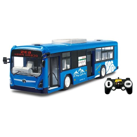 Double Eagle Autobus miejski zdalnie sterowany RC na pilota 1:20 Double Eagle (niebieski) E635-003