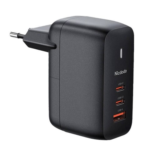 Mcdodo Ładowarka sieciowa GaN 65W Mcdodo CH-0291 2x USB-C, USB-A (czarna)