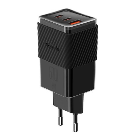 Mcdodo Ładowarka sieciowa GaN 65W Mcdodo CH-1501 2x USB-C, USB-A (czarna)