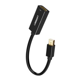 UGREEN Adapter / kabel Mini DisplayPort do HDMI Ugreen MD112, 1080p, 20cm (czarny)