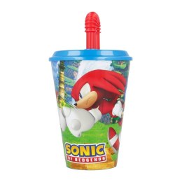 Stor Kubek / Bidon ze słomką STOR 40530 430 ml Sonic the Hedgehog (niebiesko-czerwony)