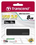 Pendrive (Pamięć USB) TRANSCEND (8 GB \USB 3.0 \Czarno-szary )