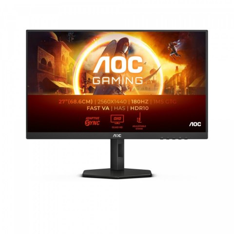 Monitor AOC Q27G4XN (27" /Fast VA /180Hz /2560 x 1440 /Czarny)