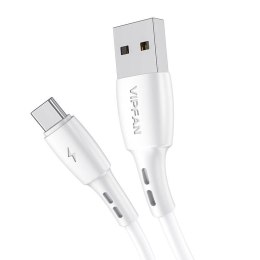 Vipfan Kabel USB do USB-C VFAN Racing X05, 3A, 1m (biały)