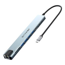 BlitzWolf Stacja dokująca Blitzwolf BW-TH5 10w1 USB-C (srebrny)