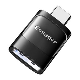 Essager Adapter OTG USB 3.0 żeński do USB-C męski Essager (czarny)