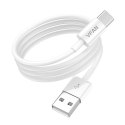 Vipfan Kabel USB do USB-C VFAN X03, 3A, 1m (biały)