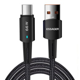 Essager Kabel USB-A do USB-C, Essager, EXCT-CGB01, 66W, 0.5m (czarny)