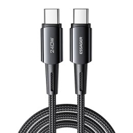 Essager Kabel USB-C do USB-C, Essager, EXCTT3-CGA0G-P, 240W, 2m (czarny)