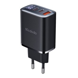 Mcdodo Ładowarka sieciowa z wyświetlaczem Mcdodo CH-2180 2xUSB-C + USB-A, 30W (czarna)