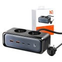 Mcdodo Listwa zasilająca z 2 gniazdami 6w1, 2x USB-C, 2x USB-A Mcdodo CH-4610, EU (czarna)