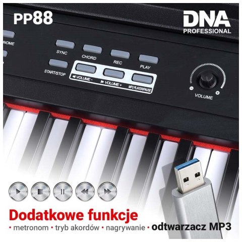 DNA PP 88 pianino cyfrowe pełnowymiarowe keyboard