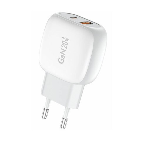 Foneng Ładowarka sieciowa Foneng EU41 USB-C+USB-A 20W (biała)