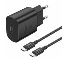 Foneng Ładowarka sieciowa Foneng EU51 USB-C 25W + kabel USB-C - USB-C (czarna)