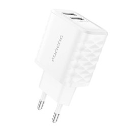 Foneng Ładowarka sieciowa Foneng EU53 2xUSB-A, 2,4A (Biała)