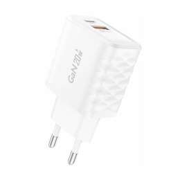 Foneng Ładowarka sieciowa Foneng EU56 1xUSB-A, 1xUSB-C, 20W (Biała)