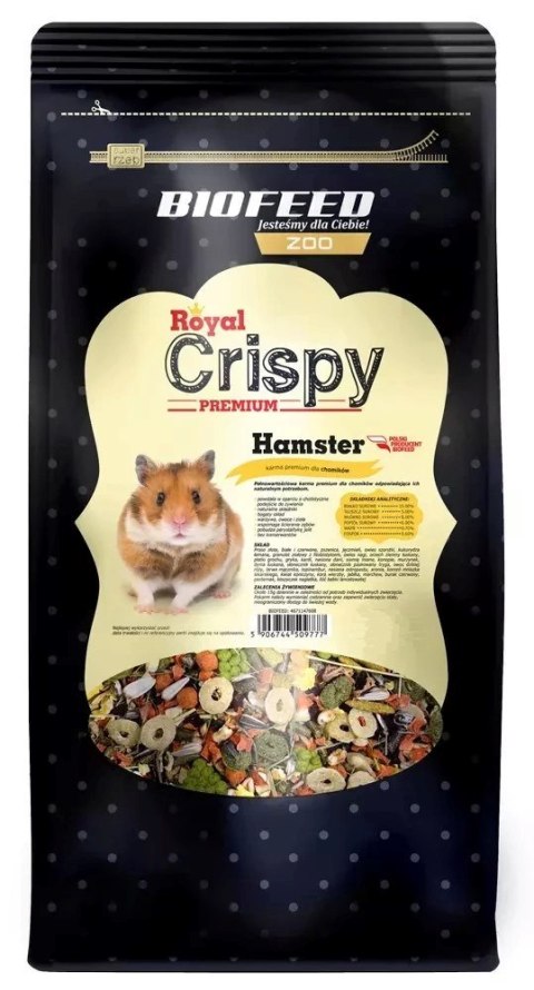 BIOFEED ROYAL CRISPY PREMIUM HAMSTER 0,75KG