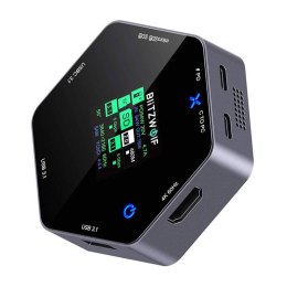 BlitzWolf Stacja dokująca 8w1 Blitzwolf BW-TH16 USB 100W LCD Smart Display