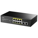 Cudy FS1010PG łącza sieciowe Fast Ethernet (10/100) Obsługa PoE Czarny