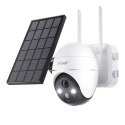 IeGeek Bezprzewodowa kamera zewnętrzna WiFi 5MP ieGeek ZS-GX4S biała z panelem solarnym