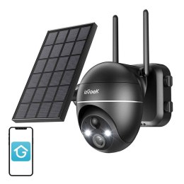 IeGeek Bezprzewodowa kamera zewnętrzna WiFi 5MP ieGeek ZS-GX4S czarna z panelem solarnym