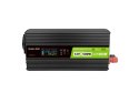 Przetwornica napięcia Green Cell PowerInverter LCD 12V 500W/1000W z wyświetlaczem - czysty sinus