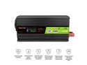 Przetwornica napięcia Green Cell PowerInverter LCD 12V 500W/1000W z wyświetlaczem - czysty sinus