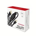 AXAGON ADR-215B Aktywny połączeniowy USB 2.0, USB-A do USB-B - 15m