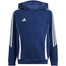 Bluza dla dzieci adidas Tiro 24 Hooded Sweat granatowa IR7504 128cm