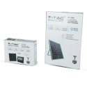 Projektor LED Solarny V-TAC 12W Czarny IP65, Pilot, Timer VT-25W 6000K 550lm