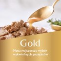 Purina Gourmet Gold Wołowina z kurczakiem mix kawałków na parze i w sosie 85g