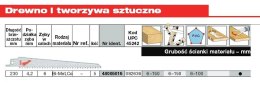 MILWAUKEE BRZE. 230/4,2mm BIMETAL /5szt (5) DREWNO / PCV.