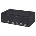 MANHATTAN PRZEŁĄCZNIK KVM HDMI/USB 4X1 DUAL-MONITO