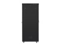 LANBERG SZAFAS TOJĄCA RACK 19" 47U 800X1200 DRZWI SZKLANE LCD CZARNA FF01-8247-12BL