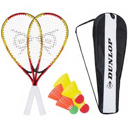 Zestaw do Speedmintona Racketball Set Dunlop żółto-czerwone