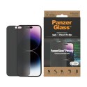 PanzerGlass | Osłona ekranu | Jabłko | iPhone'a 14 Pro Max | Szkło | Czarny | Klasyczny krój | Prywatność